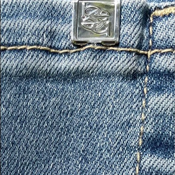 NWT $129 bebe | Lace-Up Detail | Skinny Jeans | w/Criss Cross Lacing in Blue - Picture 7 of 12